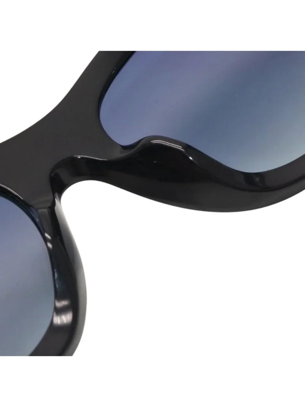 Chanel Sunglasses Eyewear CC Logo Rhinestone Navy
